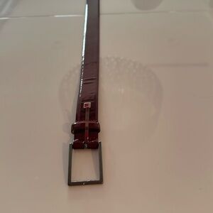 Hugo Boss patent leather in red/maroon